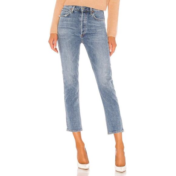 EUC Citizens of Humanity Charlotte High Rise Straight Jeans Taboo Wash Size 27 - Picture 1 of 16